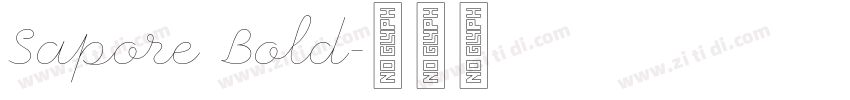 Sapore Bold字体转换